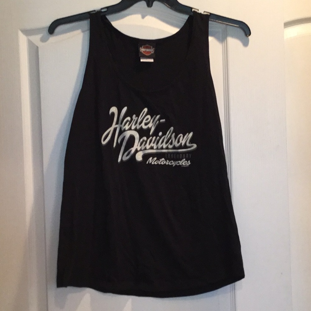 Harley Davidson Black Tank Top L